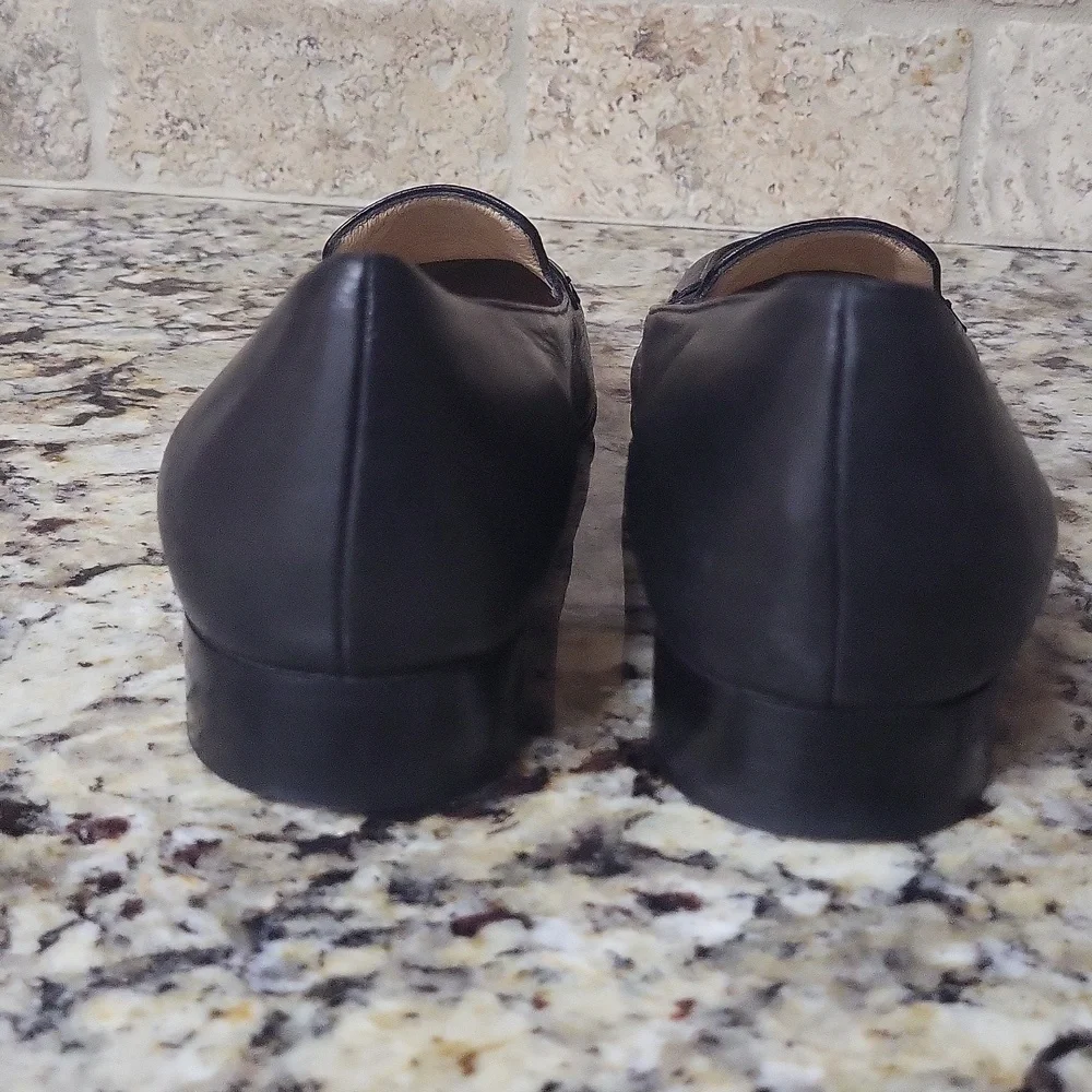 Cole Haan Black Leather Lezlie Loafers